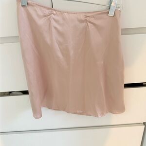 Reformation Blush Pink Mini Skirt